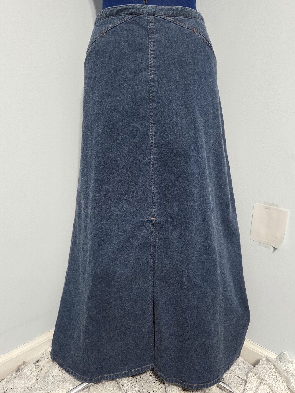Vintage Y2K Denim Maxi Skirt Size 18W